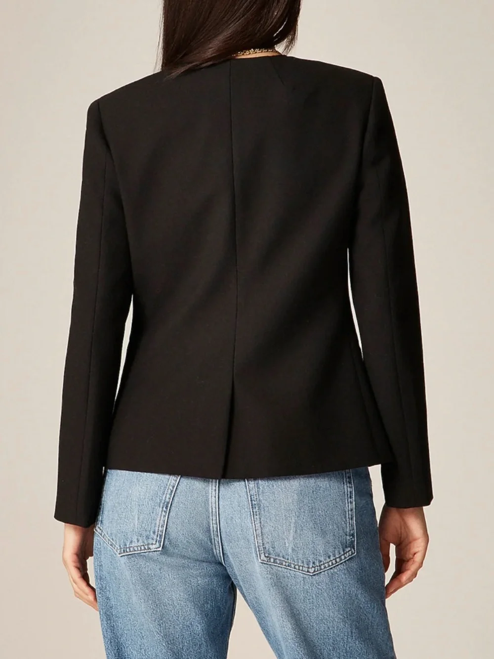 J. Crew Cora Lady Jacket In Four Season Stretch Black Size 6 - Picture 9 of 10